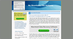 Desktop Screenshot of nomountablefilesystems.com